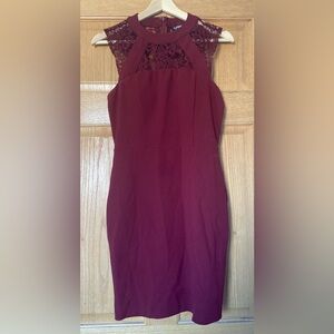 Express: Deep Red, Sleeveless Dress (Size 6)